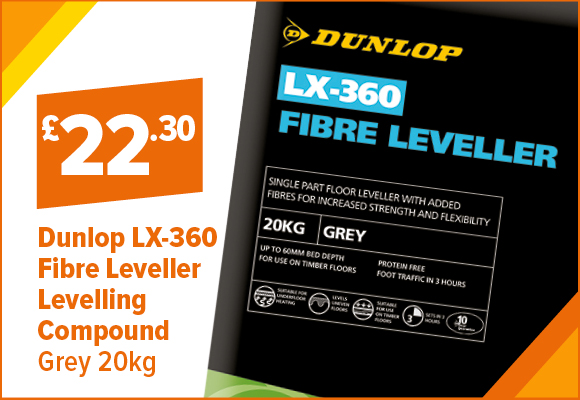 Dunlop LX-360 Fibre Leveller Levelling Compound Grey 20kg