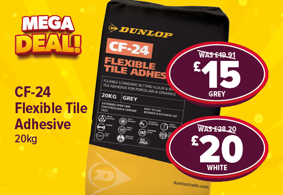 Dunlop CF-24 Flexible Tile Adhesive 20kg