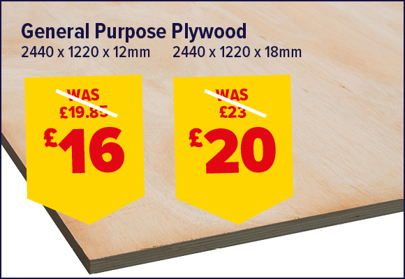 General Purpose Plywood 2440 x 1220mm