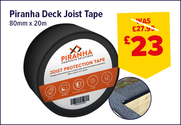 Piranha Joist Protection Tape 80mm x 20m