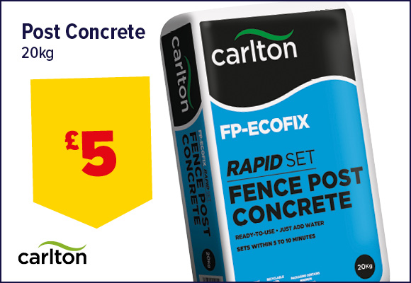 Carlton Rapid Set Fence Post Concrete 20kg