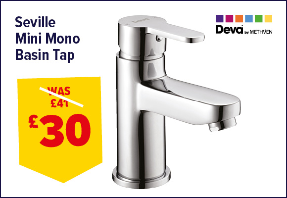 Deva Seville Mini Mono Basin Mixer Tap with Wast
