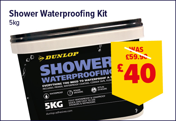 Dunlop Shower Waterproofing Kit 5kg