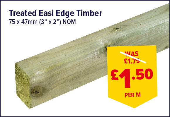 Sawn Treated Easi Edge 75 x 47mm (3