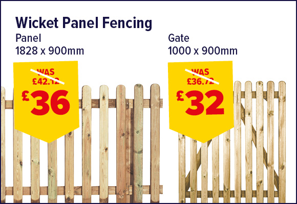 Wicket Panel Fencing & Gate