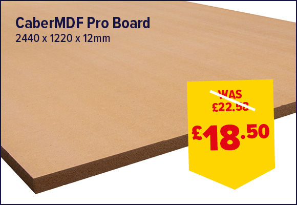 CaberMDF Pro Board 2440 x 1220 x 12mm FSC®