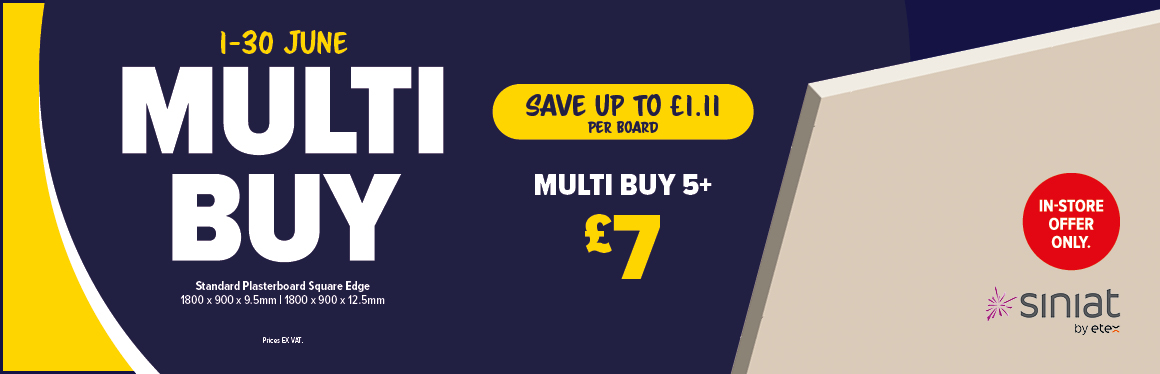 Siniat Plasterboard Multi Buy Offer