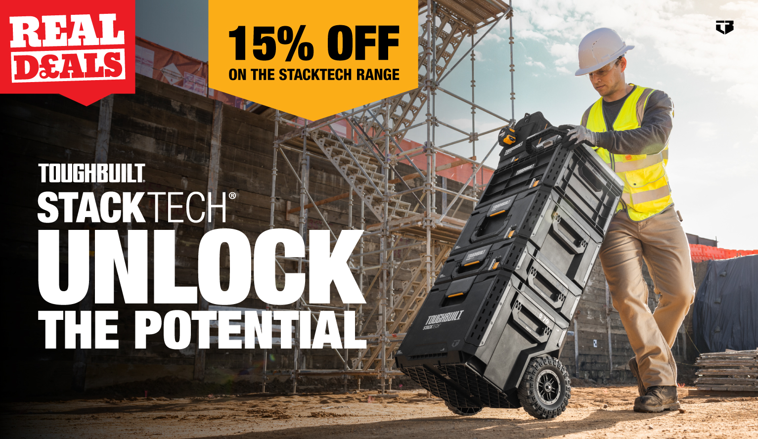 15% off ToughBuilt StackTech