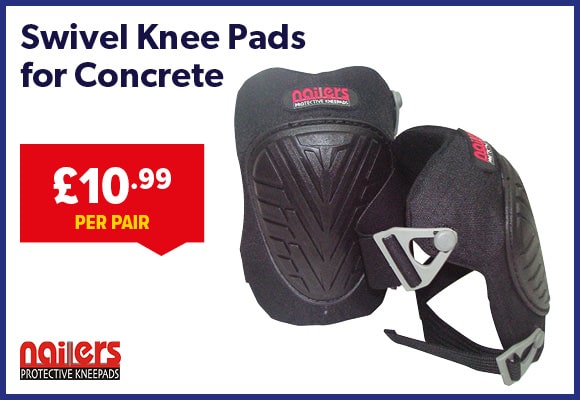 Swivel Knee Pads for Concrete