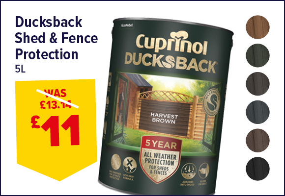 Ducksback Shed & Fence Protection 5L 