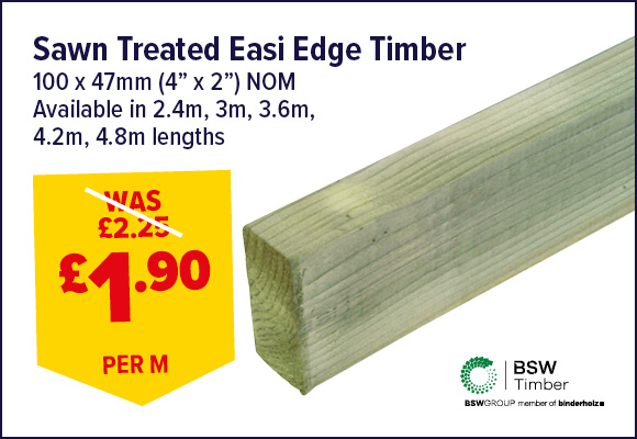 Sawn Treated Easi Edge 100 x 47mm (4