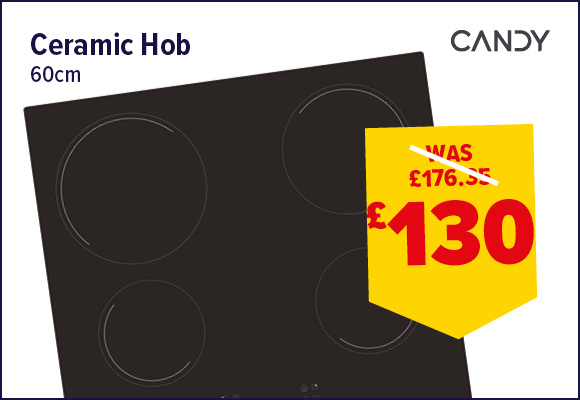 Candy 60cm 4 Zone Ceramic Hob with Touch Control