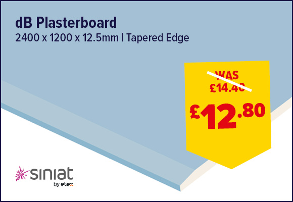 Siniat dB Board Tapered Edge 2400 x 1200 x 12.5mm