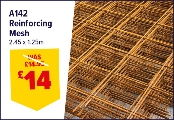 Concrete Reinforcing Mesh A142 2.45 x 1.25m