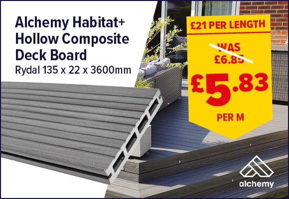 Alchemy Habitat+ Wood Plastic Composite Deck Board 