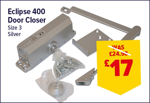Eclipse 400 Size 3 Door Closer Silver