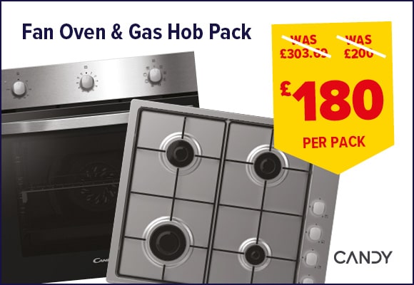 Candy Single Fan Oven & Gas Hob Pack