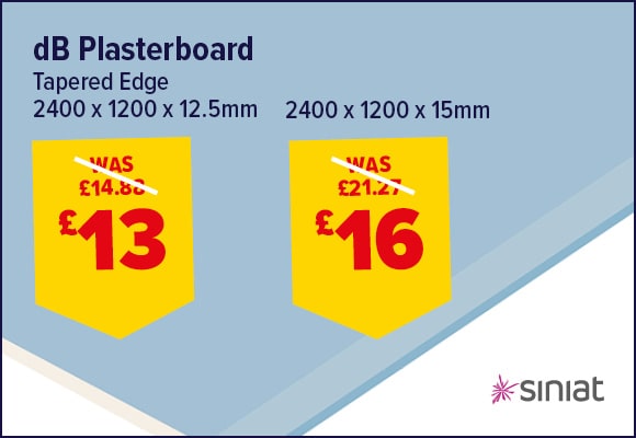 Siniat dB Board Tapered Edge