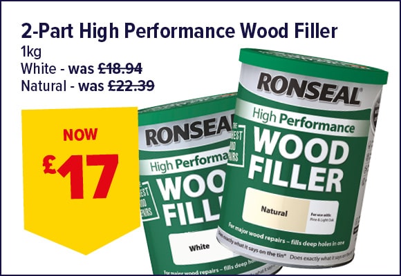 Ronseal High Performance Wood Filler 1kg