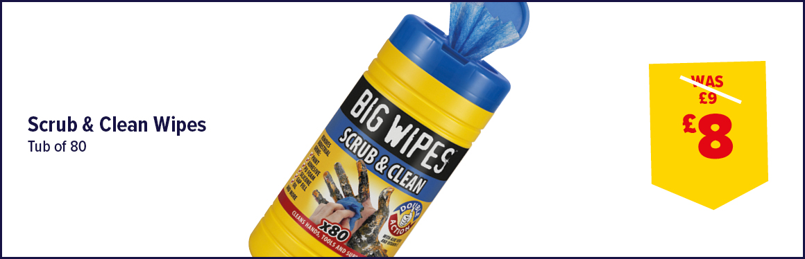 Heavy Duty Big Wipes Pack of 80