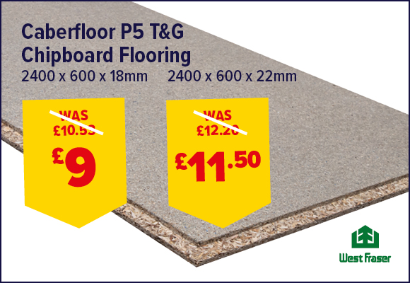 Caberfloor P5 T&G Chipboard Flooring 2400 x 600mm TG4 FSC®
