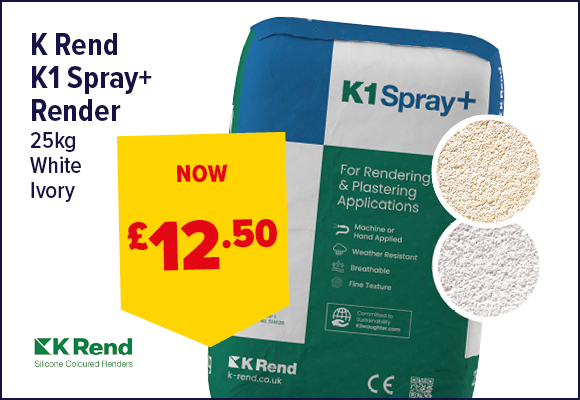 K Rend K1 Spray+ Render 25kg