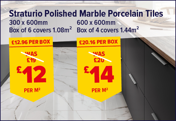 Straturio Marble Polished Porcelain Floor & Wall Tile