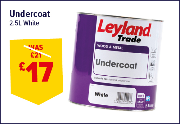Leyland Trade Undercoat White 2.5L