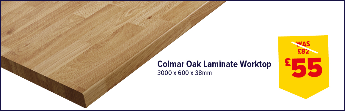 Colmar Oak Worktop 3000 x 600 x 38mm PEFC