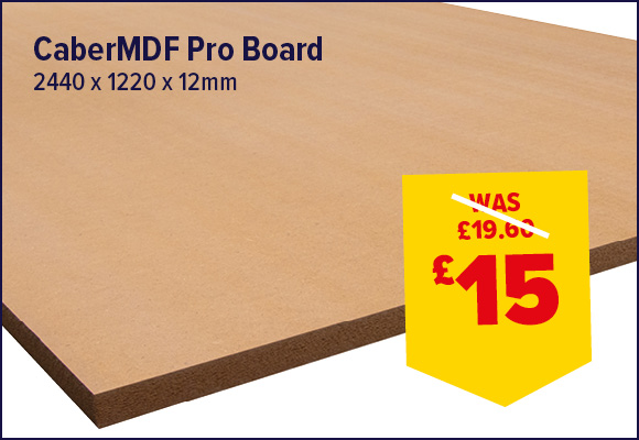 CaberMDF Pro Board 2440 x 1220 x 12mm FSC®