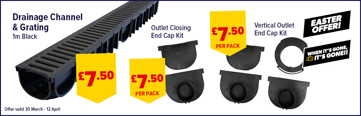 H90 Drainage Channel & End Caps