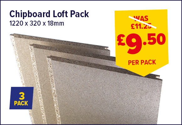 Chipboard Loft Pack 18mm Pack of 3 