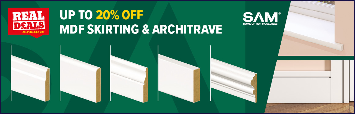 SAM Mouldings MDF Skirting & Architrave