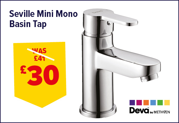 Deva Seville Mini Mono Basin Mixer Tap with Waste