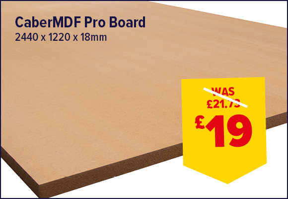 CaberMDF Pro Board 2440 x 1220 x 18mm FSC