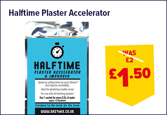 Halftime Plaster Accelerator