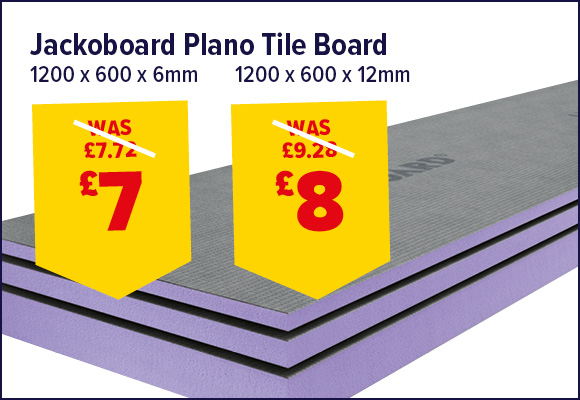 Jackoboard Plano Insulated Tile Backer Board 1200 x 600mm