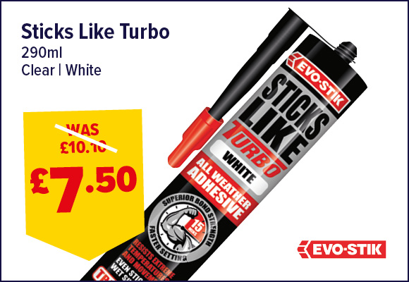 EVO-STIK Sticks Like Turbo Fast-Setting Grab Adhesive 290ml