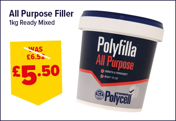 Polyfilla All Purpose Ready Mixed Filler 1kg