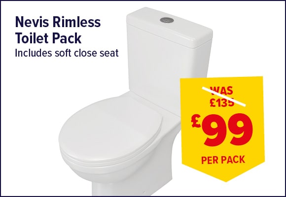Nevis Toilet Pack With Rimless Technology