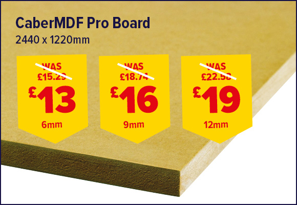 CaberMDF Pro Board 2440 x 1220mm FSC®