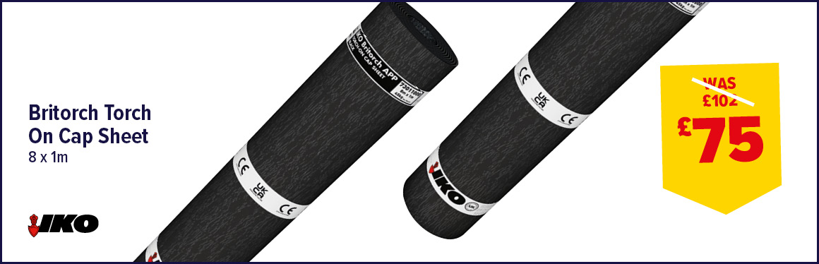 IKO Black Britorch APP Torch-On Capsheet 8m