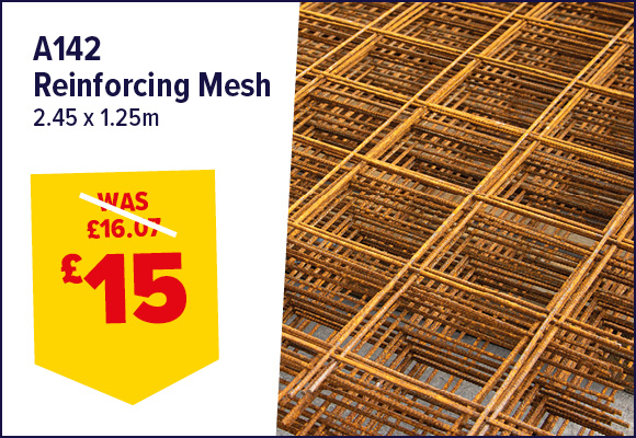 Concrete Reinforcing Mesh A142 2.45 x 1.25m