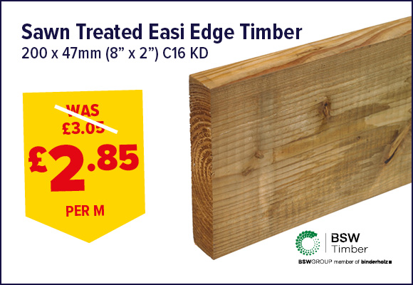 Sawn Treated Easi Edge 200 x 47mm (8