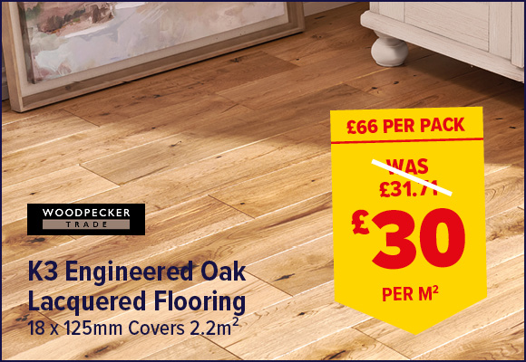 Woodpecker K3 Engineered Oak Flooring 2.2m²