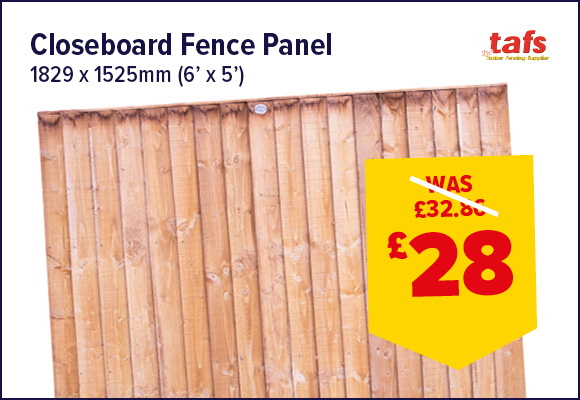 Closeboard Fence Panel 1829 x 1525mm (6' x 5') FSC®