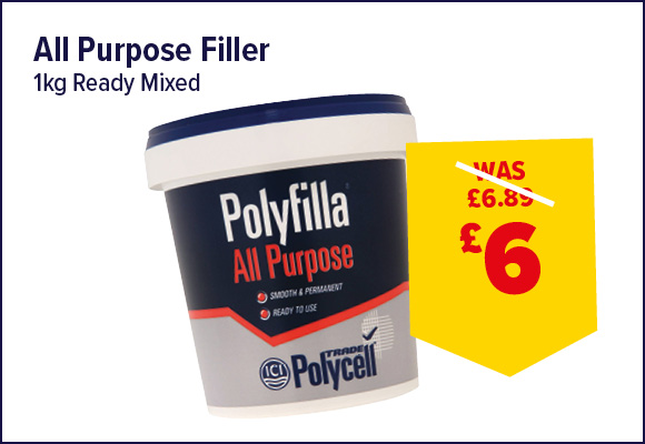 Polyfilla All Purpose Ready Mixed Filler 1kg