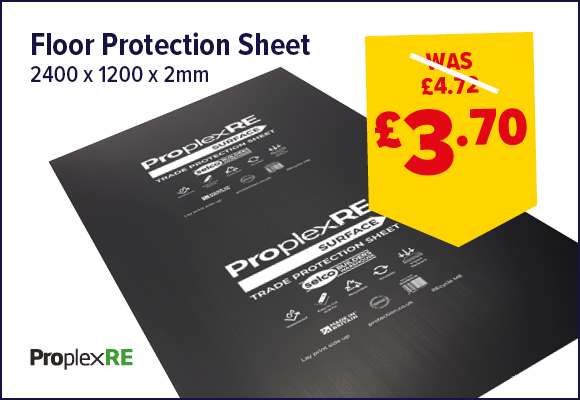 ProplexRE Black Floor Protection Sheet 2400 x 1200 x 2mm