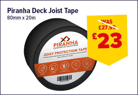 Piranha Joist Protection Tape 80mm x 20m
