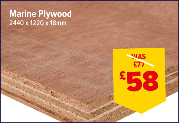 Marine Plywood 1220 x 2440 x 18mm